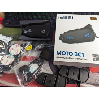 小梁部品 id221 MOTO BC1 配件 耳機組 邊充邊錄線 萬向轉接組 防水麥克風 鏡頭蓋 行車記錄器零件 配件