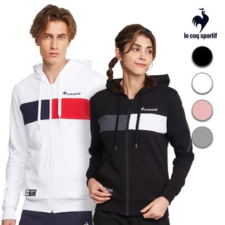 【LE COQ SPORTIF 法國公雞】休閒基礎針織連帽外套-男女款-四色-LWS63463