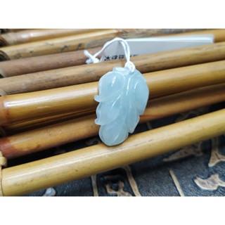 【禾賢行】天然翡翠.緬甸玉.冰糯種樹葉/金枝玉葉.手工精雕墬子.項鍊.玉珮.230426A52