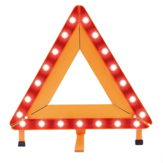【★優洛帕-汽車用品★】極光LED標誌 可摺疊三角警示架 故障標誌 警告標示 故障警示牌 三角故障牌 TA-A026