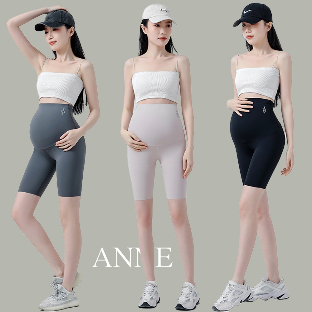 ANNE｜孕婦緊身褲 孕婦托腹褲 L-XL【AP60242】孕婦裝 孕婦褲 孕婦馬褲 孕婦緊身褲 孕婦五分褲 孕婦鯊魚褲