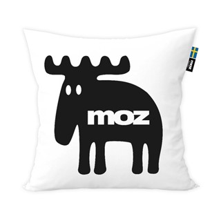 moz瑞典 北歐風雙面抱枕套(經典LOGO) 45cm