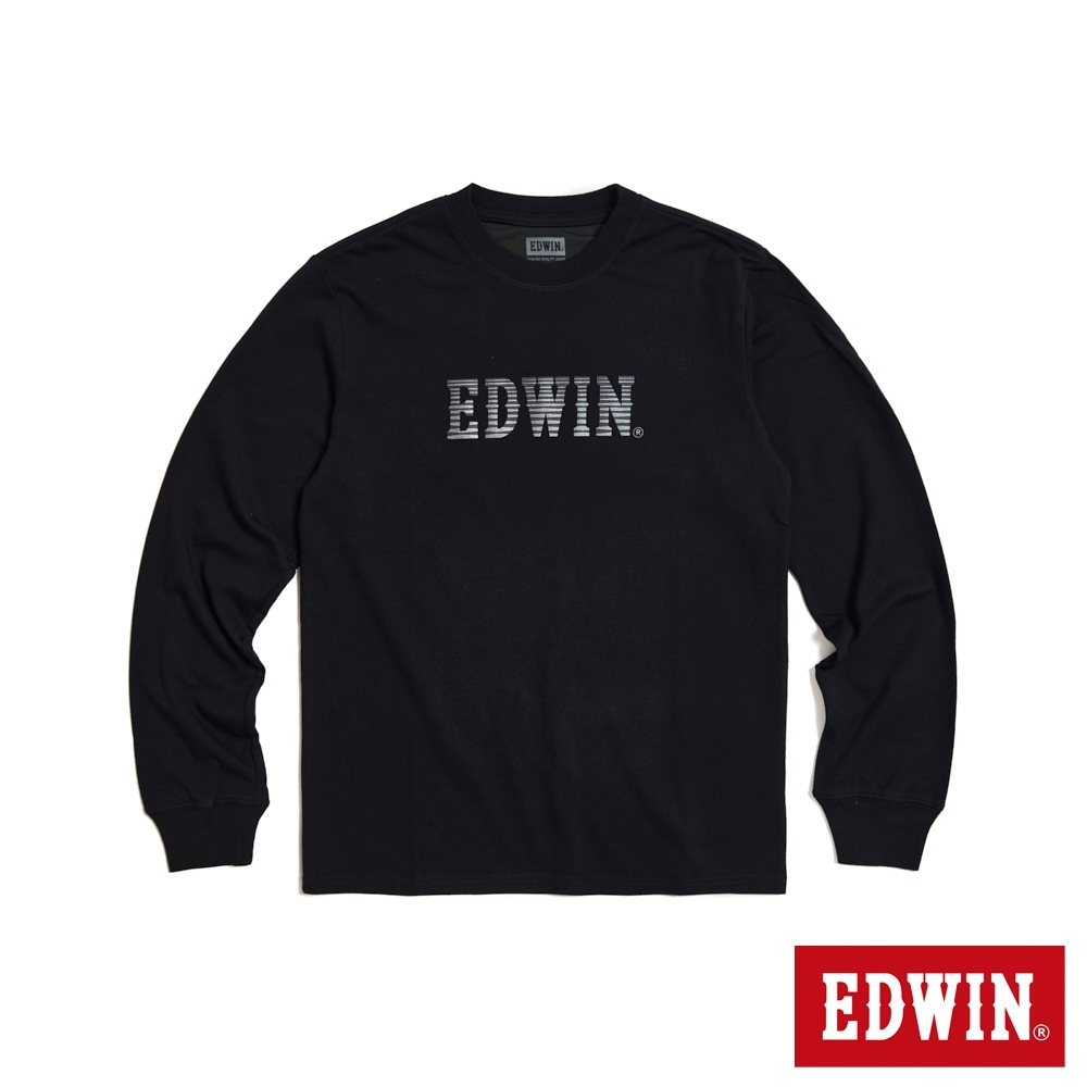 EDWIN 石墨烯發熱薄長袖T恤(黑色)-男款