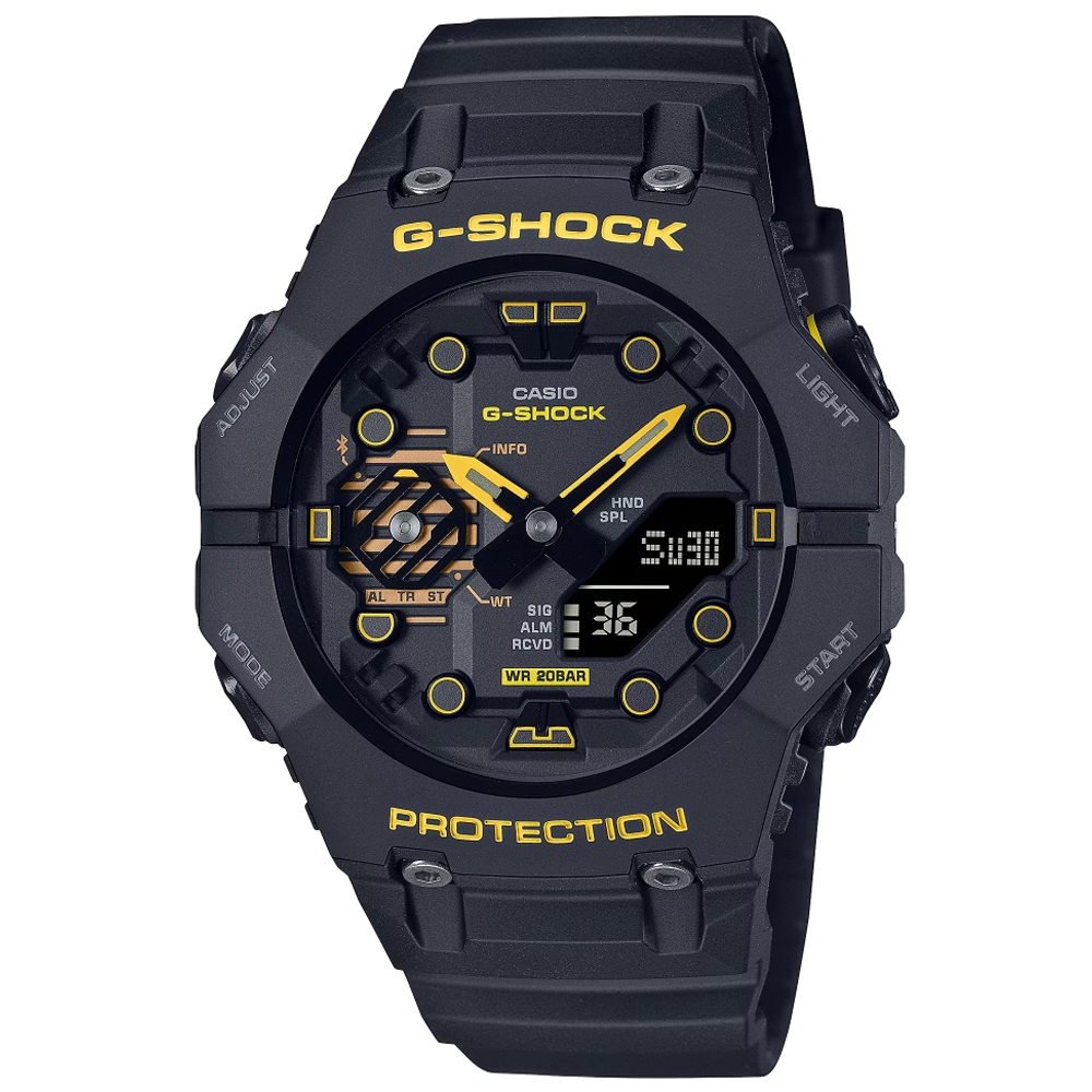 CASIO 卡西歐 G-SHOCK 藍牙連線雙顯腕錶 46mm / GA-B001CY-1A