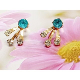 vintage jewelry 古董夾式耳環 B.N. Bugbee & Niles 水鑽耳環 880元