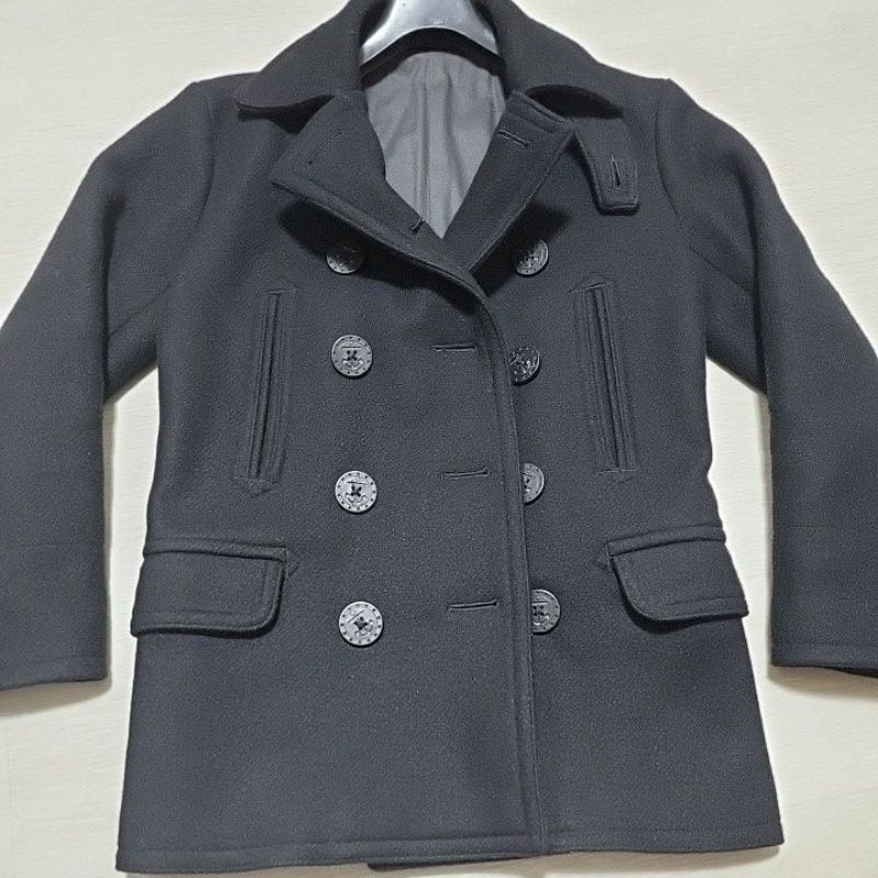 PHERROWS P-COAT NAVY 海軍藍 羊毛大衣 日本製