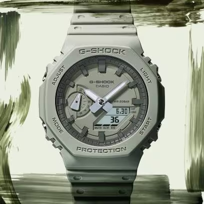 【威哥本舖】Casio台灣原廠公司貨 G-Shock GA-2100NC-3A 自然大地色 八角農家橡樹 GA-2100