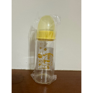 黃色小鴨標準口徑晶鑽奶瓶 S孔140ml（玻璃）