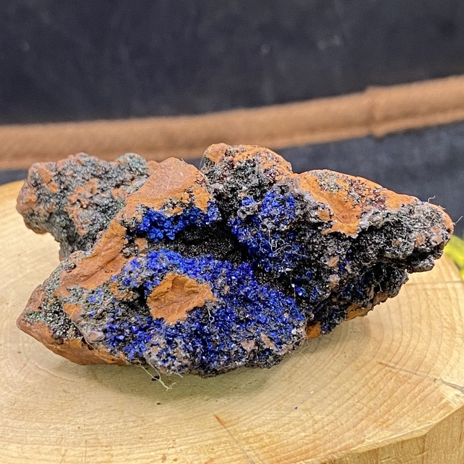 精美天然藍銅礦孔雀石共生原礦 原石 藍銅礦