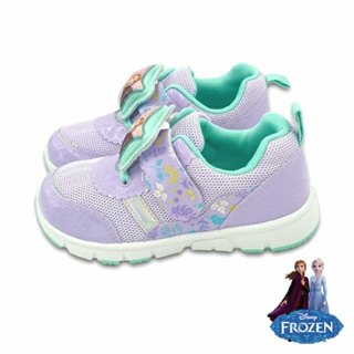 【MEI LAN】冰雪奇緣 FROZEN 艾莎 安娜 電燈鞋 運動鞋 防臭 止滑 台灣製 正版授權 37477 紫色