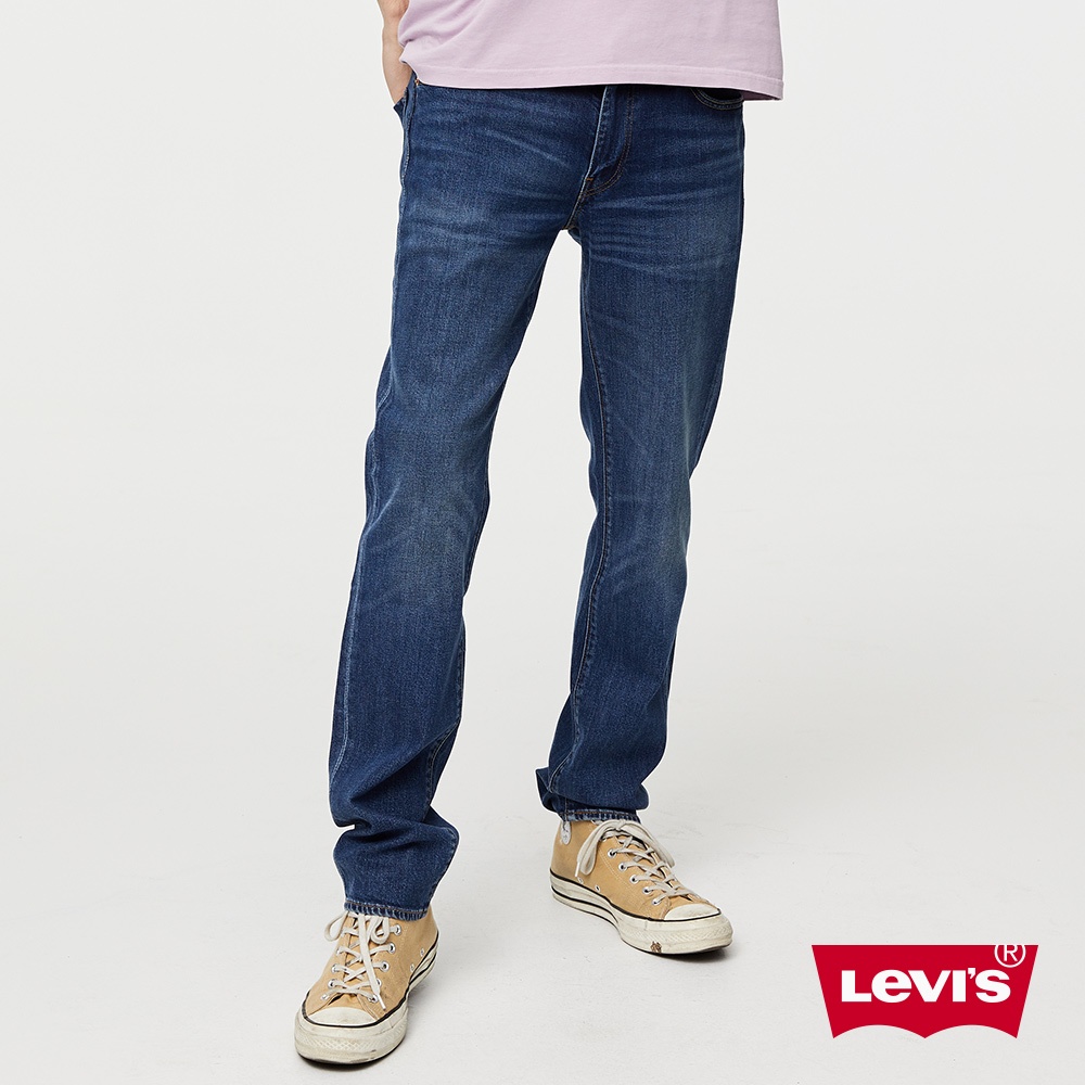 Levis 男款 牛仔褲 511 修身窄管 中藍刷白 彈性布料 Lyocell天絲棉 04511-4623