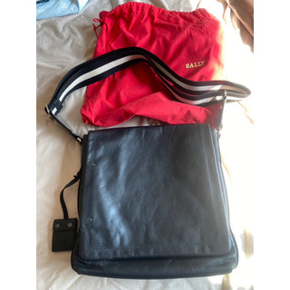 Bally 側背包經典黑白背帶 書包