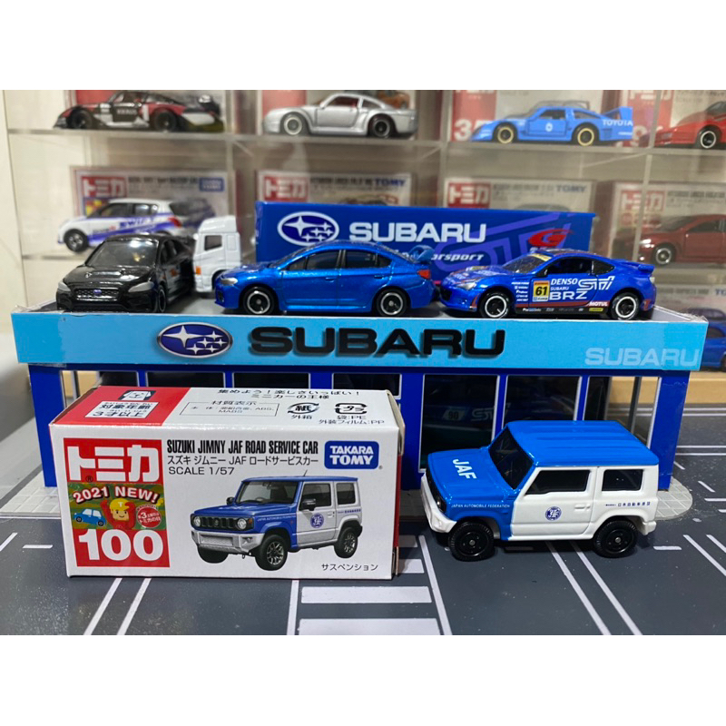 TOMICA NO.100-9 SUZUKI JIMNY JAF ROAD SERVICE CAR 絕版新車貼