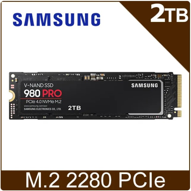 三星 SAMSUNG 980 PRO 2TB M.2 SSD (MZ-V8P2T0BW) 公司貨