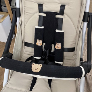 韓版純棉嬰兒車推車扶手防咬卡通口水巾保護套♡
