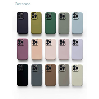 Tasteca真液態硅膠 蘋果手機殼 iPhone13Pro手機殼 全包極簡約純色 手機殼新款防摔 哀鳳液態硅膠手機殼