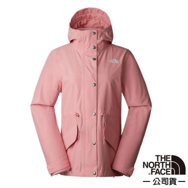 【The North Face】女 款防水透氣保暖可收腰連帽三合一外套/夾克風雨衣 衝鋒衣/內件刷毛內裏_粉色_7QSM