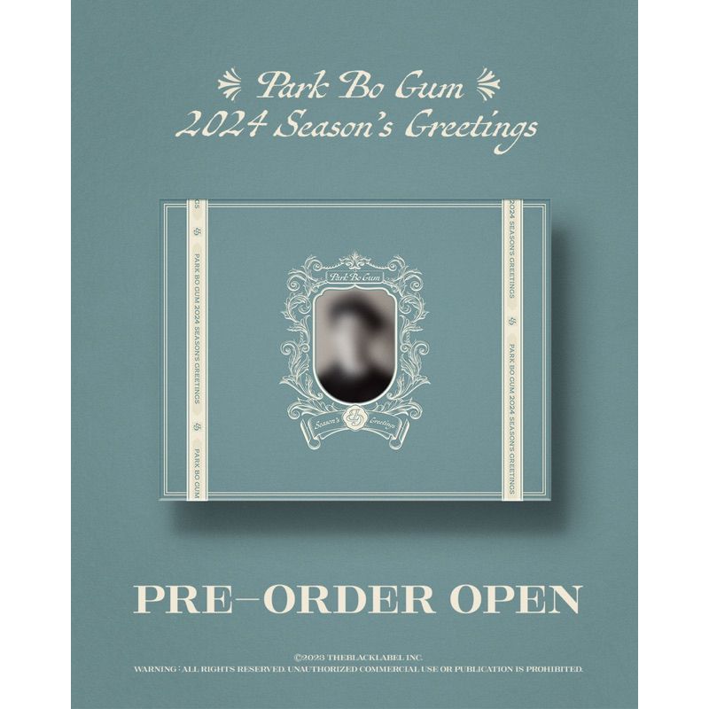 特典｜🇰🇷韓國代購🇰🇷 朴寶劍 Park Bo Gum 2024 年曆 桌曆 SEASON’S GREETINGS