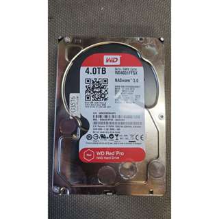 WD WD4001FFSX 故障品 4TB 4T 4000GB 11H607