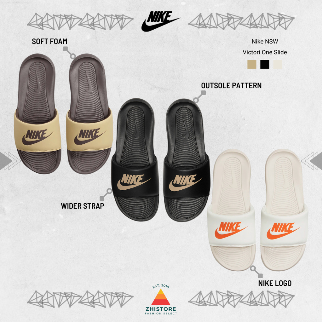 【ZhiStore】Nike Victori One Slide 軟Q底 拖鞋 CN9675-006 108 701