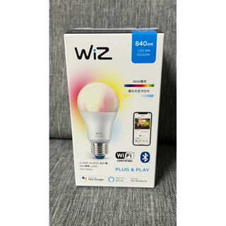 全新 【Philips 飛利浦】Wi-Fi WiZ 智慧照明 8W LED全彩燈泡(PW04N)