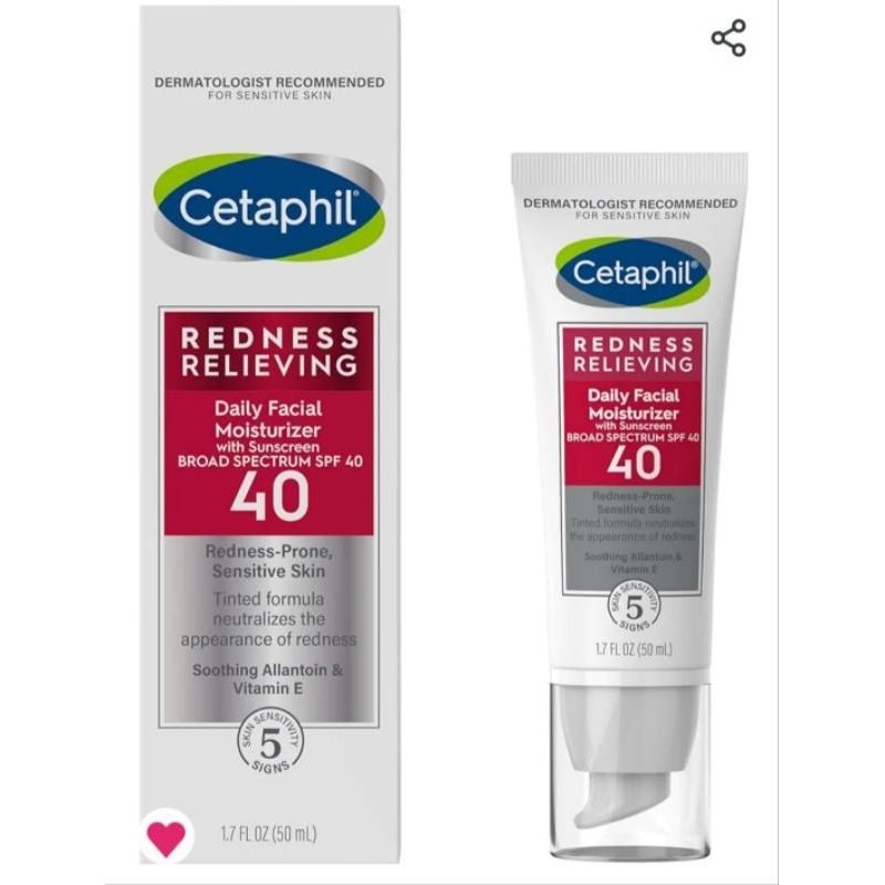 (最新現貨) 舒特膚Cetaphil 加強舒敏保濕日霜Redness Relieving SPF40 50ml敏感肌適用