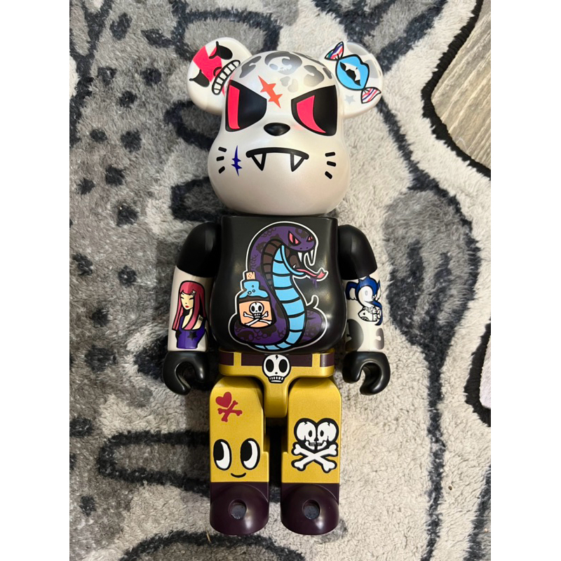 BLS • 無盒 BE@RBRICK x TOKIDOKI 400% 毒蛇 稀有老品