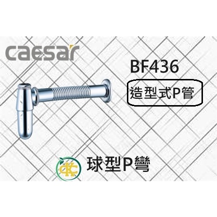 [ K.C ]Caesar 凱撒衛浴 BF436  球型P彎 造型P管 球型P管 龍頭配件 浴室配件