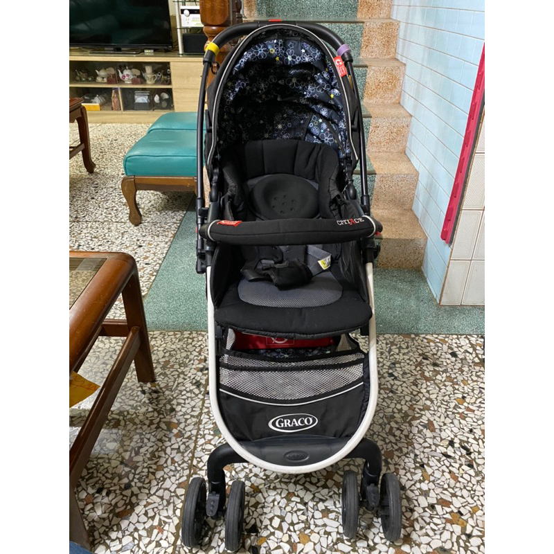 Graco 購物型雙向嬰幼兒手推車 ,城市商旅 CITIACECTS(小花朵)