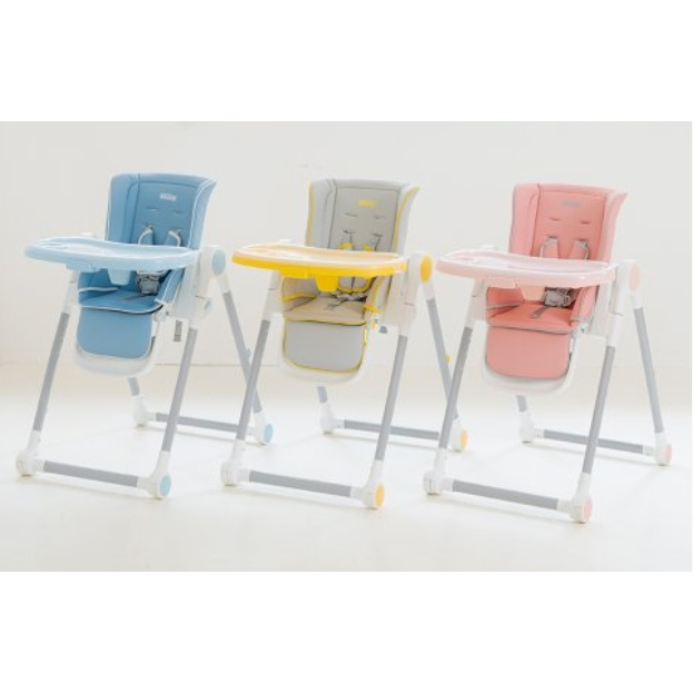 淡水~小饅頭~NUBY多段式兒童高腳餐椅（黃／粉／藍）型號：BHC2301