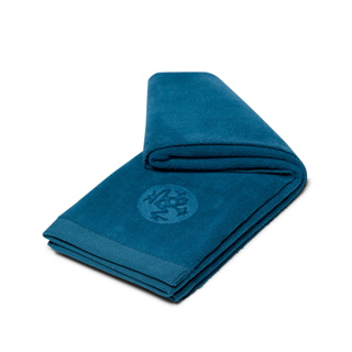 【Manduka原廠正品】eQua Hot Hand Towel 加厚瑜珈手巾 - Aquamarine 免運費