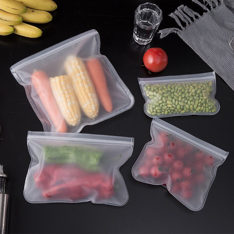 【3倍蝦幣】台灣出貨 EVA食品保鮮袋 冰箱食品儲存袋 水果 蔬菜 食物密封袋  保鮮袋 可重複使用 收納袋