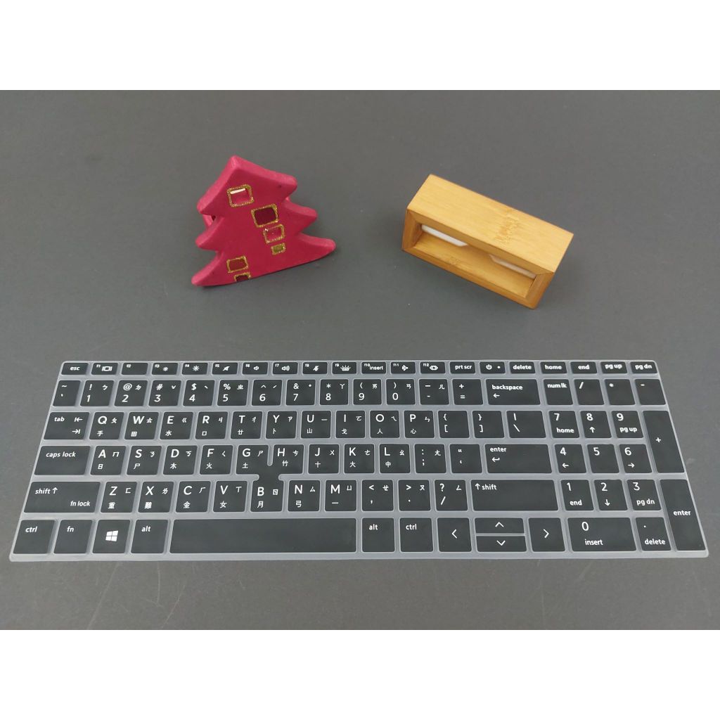 優質矽膠 繁體注音/倉頡 HP ZBOOK FIREFLY 15 G7 G8 彩色 鍵盤膜 防塵膜