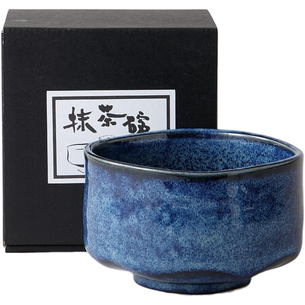 日本製 美濃燒 抹茶碗 青色【天力日本代購】