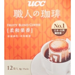 Ucc咖啡 ucc濾掛咖啡 UCC耳掛咖啡 8克1盒12包 咖啡 碳燒咖啡 柔和果香 比好市多划算