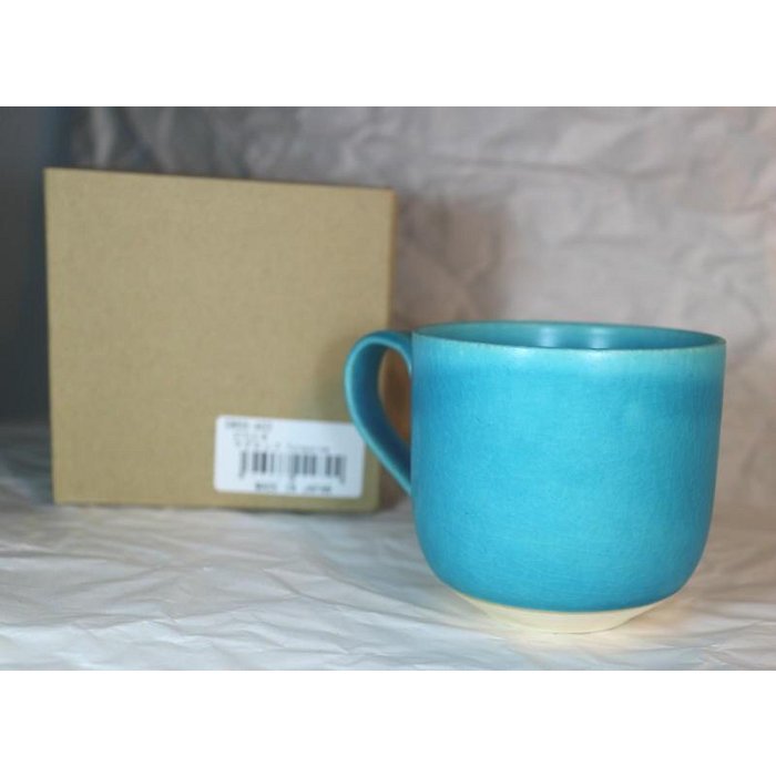 SAKUZAN~作山窯~SW66A02~Style-W-Tu~天藍色~陶杯~咖啡杯~馬克杯~330ml~日本製~免運~