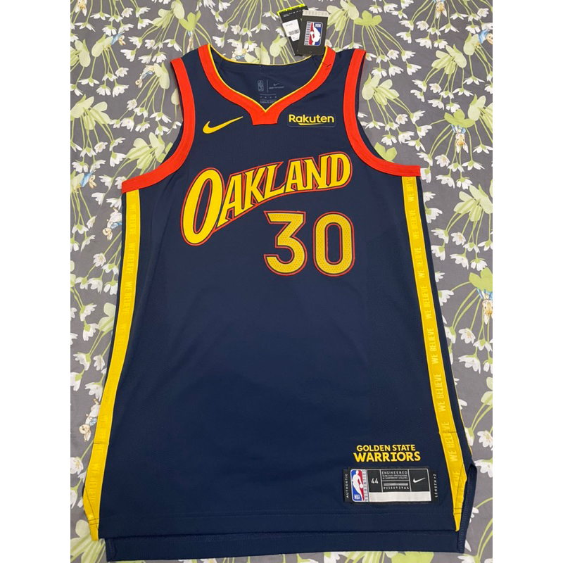 Nike NBA球衣  Stephen Curry 金州勇士 奧克蘭城市版 AU 球員版 咖喱