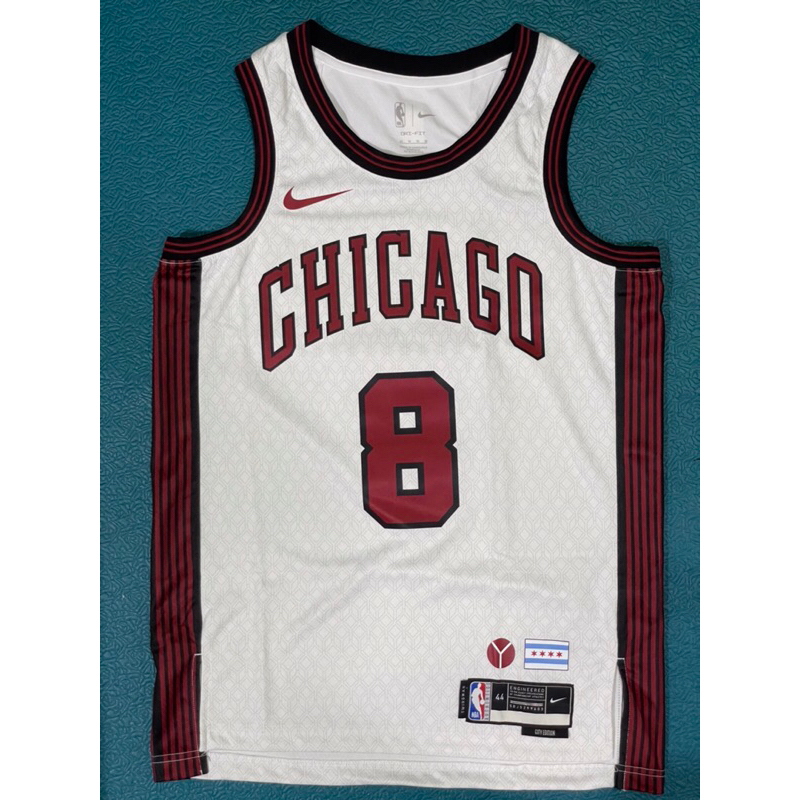 Nike x NBA Chicago Bulls Jersey芝加哥公牛隊灌籃王Lavine 8球衣，尺寸US.M