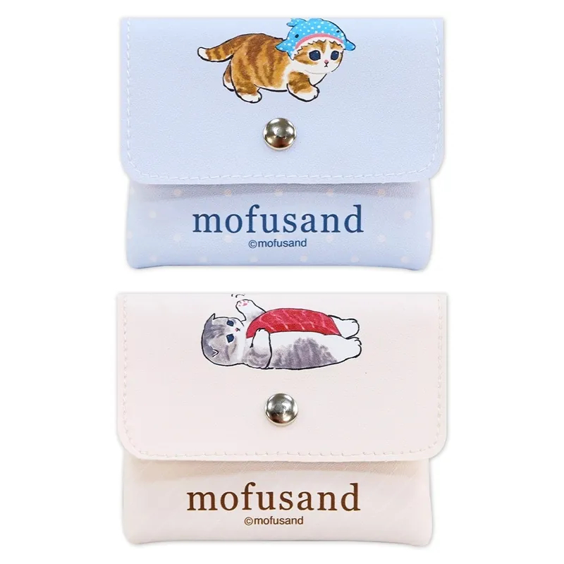 貓福珊迪mofusand 貓咪 小方形零錢包 錢包 零錢袋 零錢包 鑰匙包 錢袋