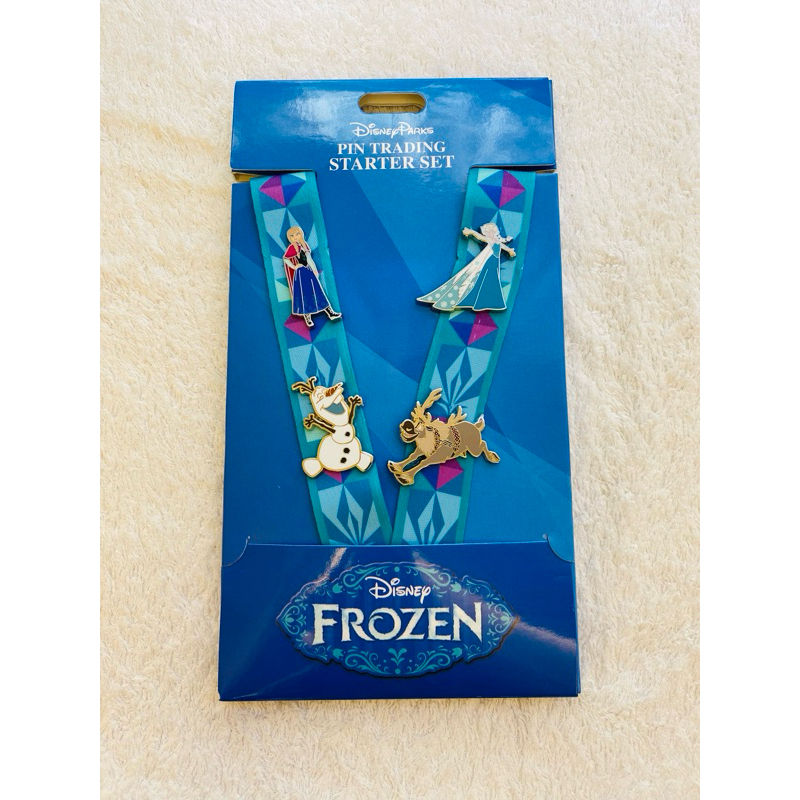 現貨 香港迪士尼限定商品 冰雪奇緣紀念別針掛帶