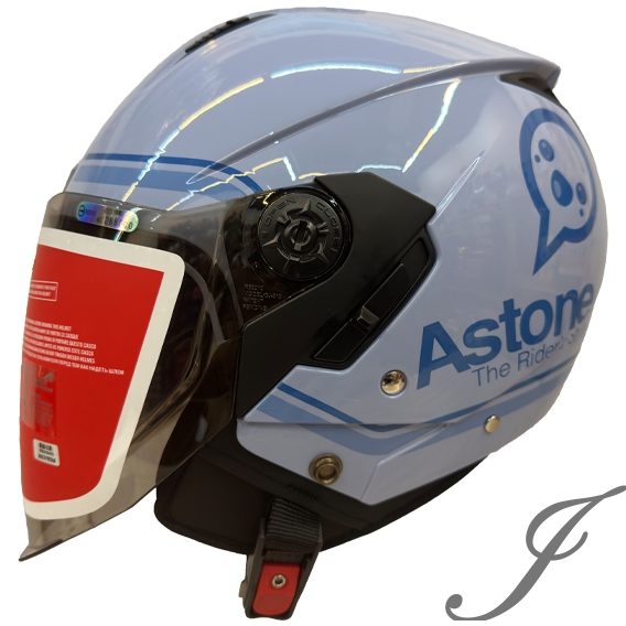 ASTONE RST AQ11 淺紫藍 輕量四分之三 內墨鏡 半罩 安全帽