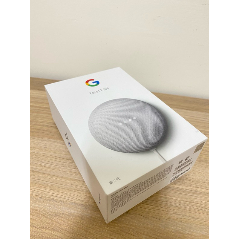 【二手商品】Google Nest Mini 粉炭白 第二代智慧音箱 虛擬助理 OK Google