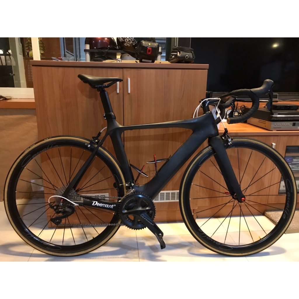 【二手良品】美國 LITESPEED 22速 7.6kg 空力車 碳纖維 消光黑 公路車 適合176~185身高