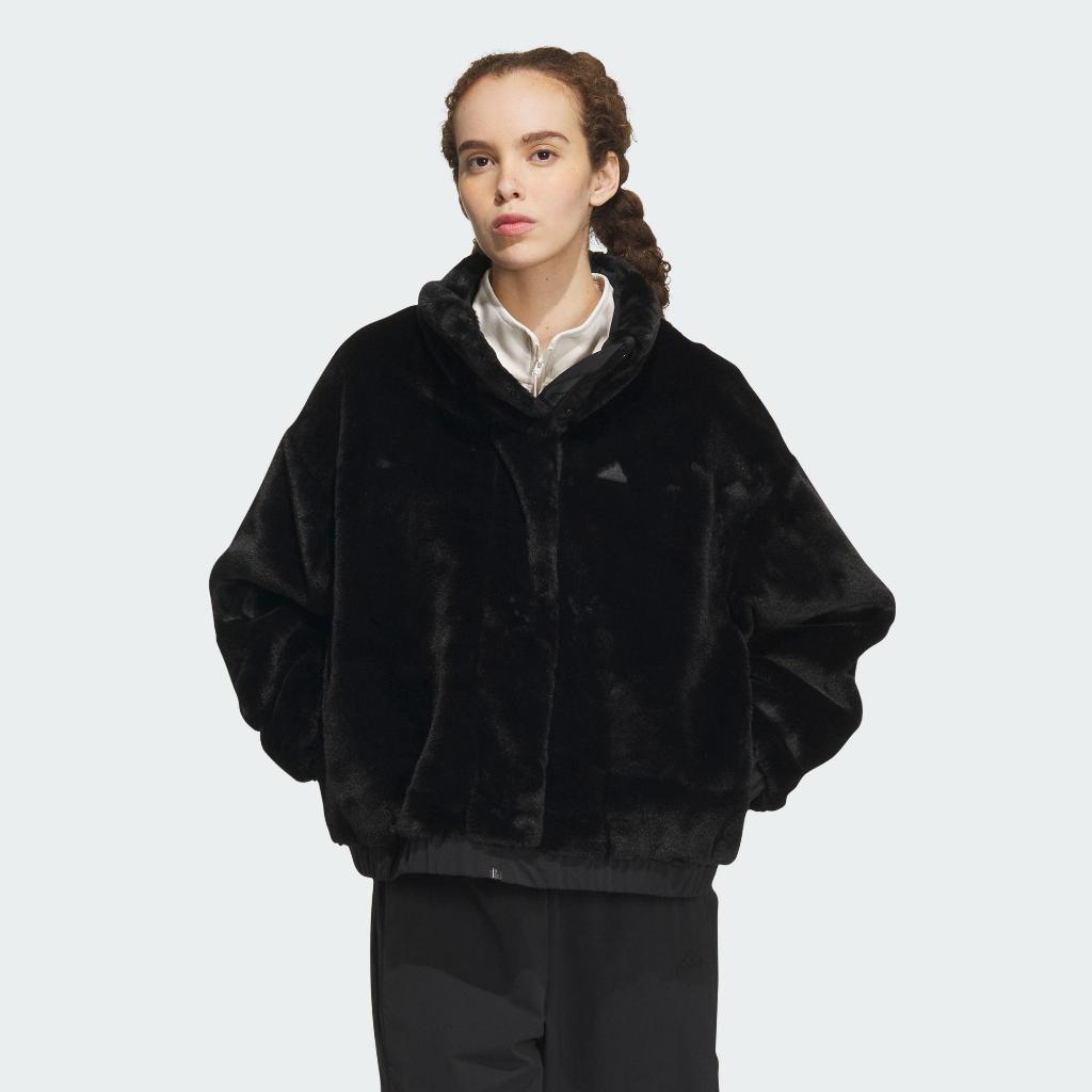 ADIDAS 女生款 CITY ESC FUR 毛絨外套 IP7044 愛迪達 保暖外套