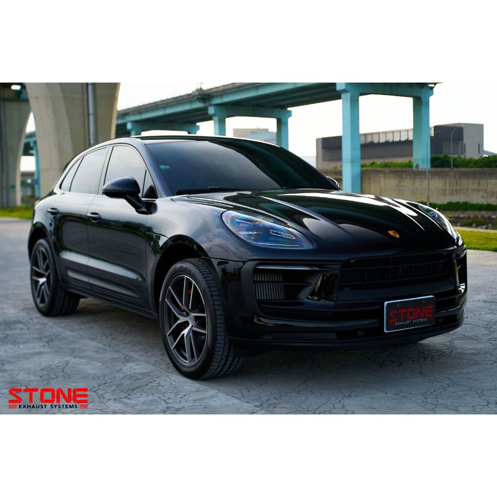 @R2車業有限公司@ MACAN 保時捷 改裝 巨石 STONEEXHAUST 排氣管.前段當派有金屬觸媒.中段尾段閥門