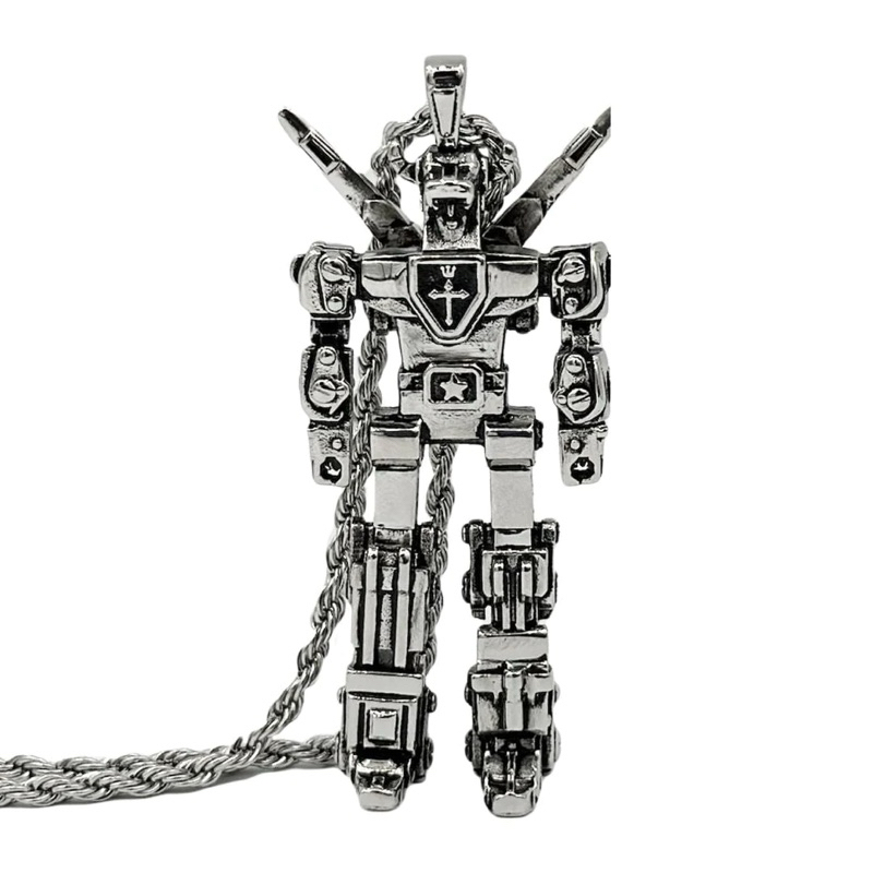 [限量]  美國 HAN CHOLO x VOLTRON 聖戰士 五獅合體 機器人 項鍊