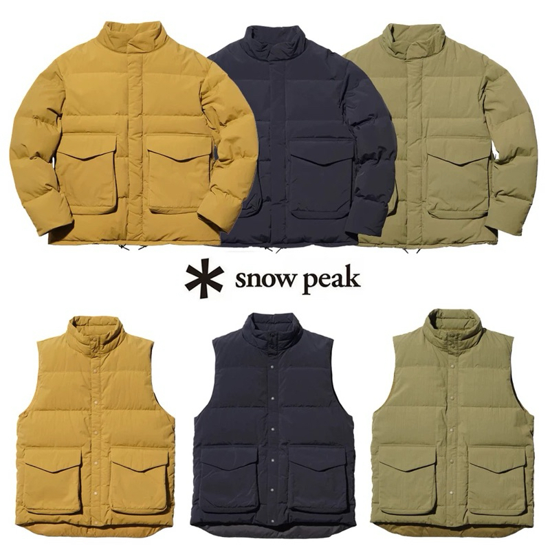 SNOW PEAK Recycled down vest jacket  23 羽絨背心 日系 露營 山系品牌