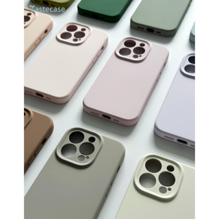 Tasteca真液態硅膠 蘋果手機殼 iPhone13Pro手機殼 全包極簡約純色 手機殼新款防摔 哀鳳液態硅膠手機殼