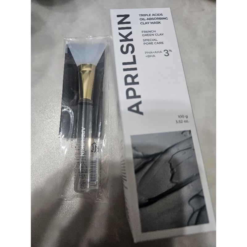 【全新公司貨】aprilskin  全新 韓國製 木炭淨化潔面泥膜 贈面膜刷子 公司貨 下殺優惠549元