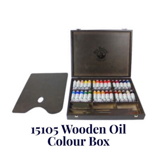時價 Old Holland 15105 Wooden Oil Colour Box 40ml 30色 老荷蘭 桃心木箱